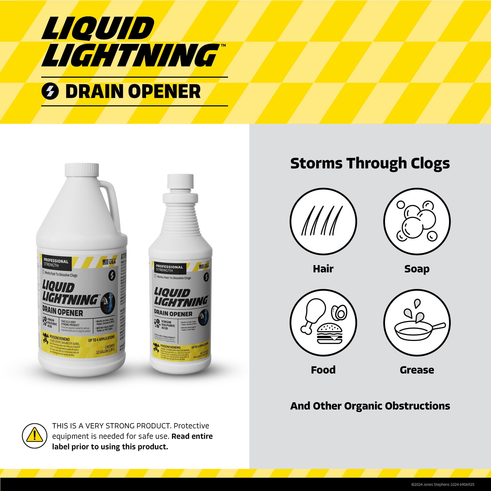 Drain Cleaner, 32 Fluid Ounce