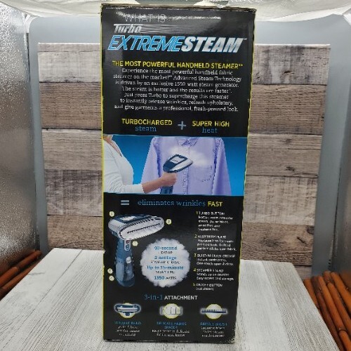 Conair Handheld Garment Fabric Steamer Turbo ExtremeSteam GS38R Open Box -New