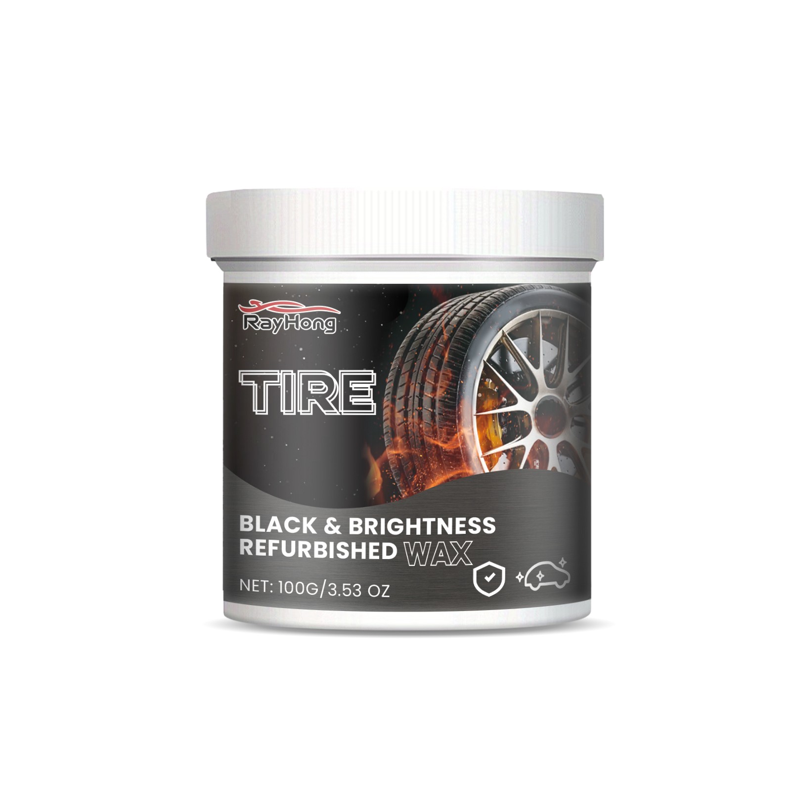 Tire Dressing Gel Long Lasting UV Protectant Black Restorer Shine & Clean