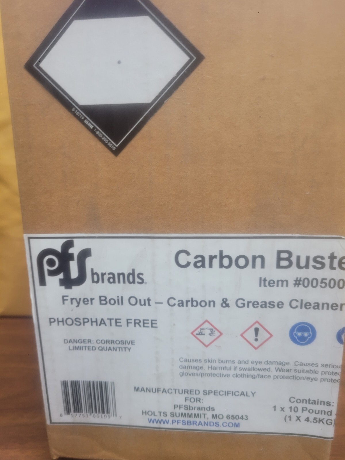 PFS brands, Carbon Buster Fryer Boil Out, Carbon/Grease Cleaner, 10 lb