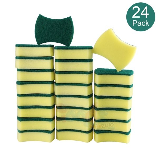 Dishwashing Sponge | Absorbent Kitchen Grease Cleaner| Pot Rust Stain Brush