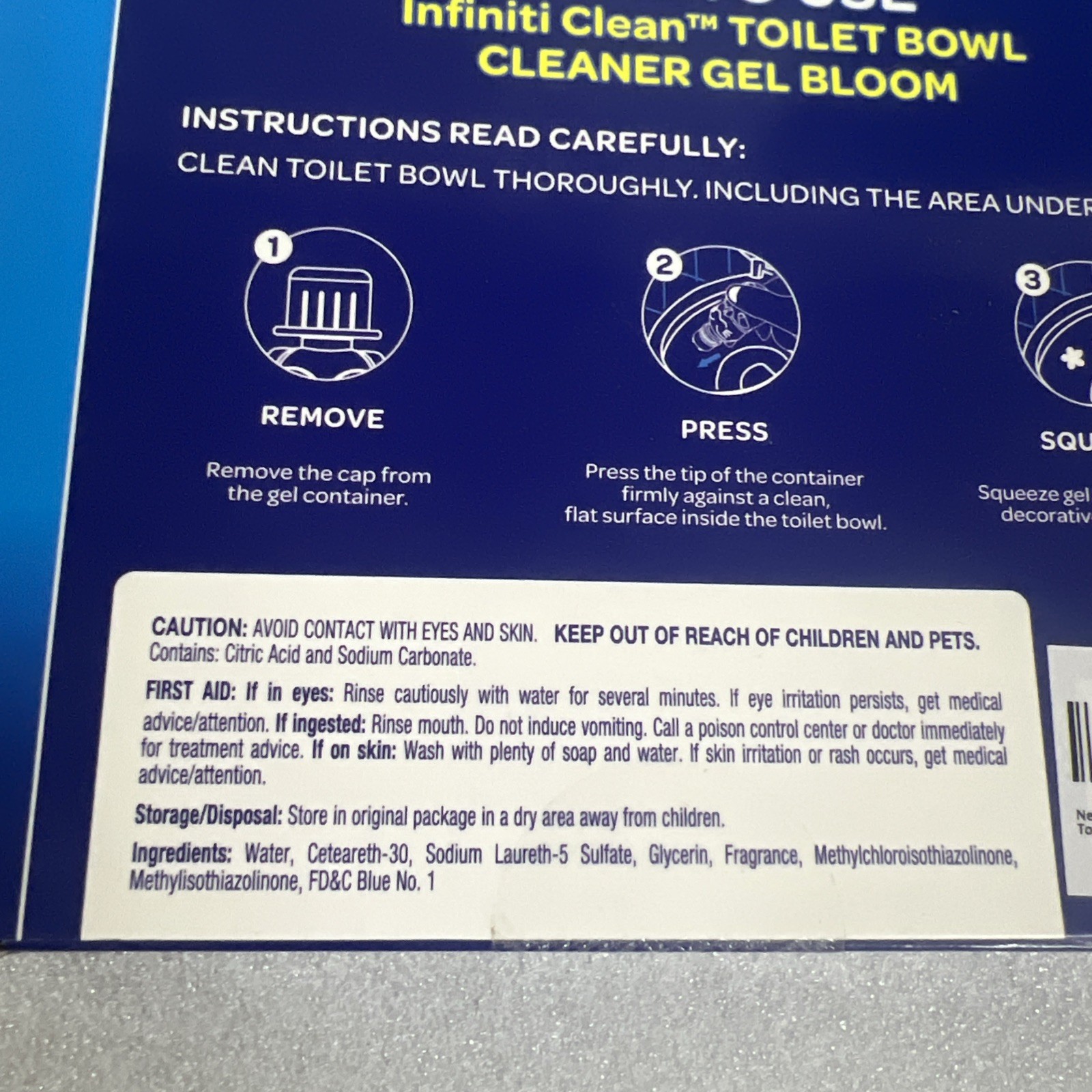 Toilet Bowl Cleaner Gel Bloom Ocean 8 Units 2 Pack Infiniti Clean