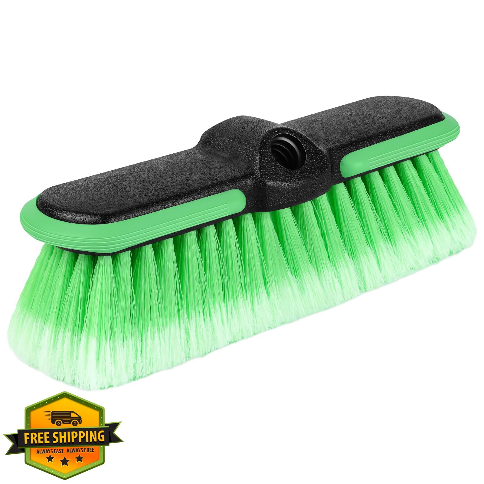 Liqmeivre 10″ Car Wash Brush Head Attachment Extension Pole
