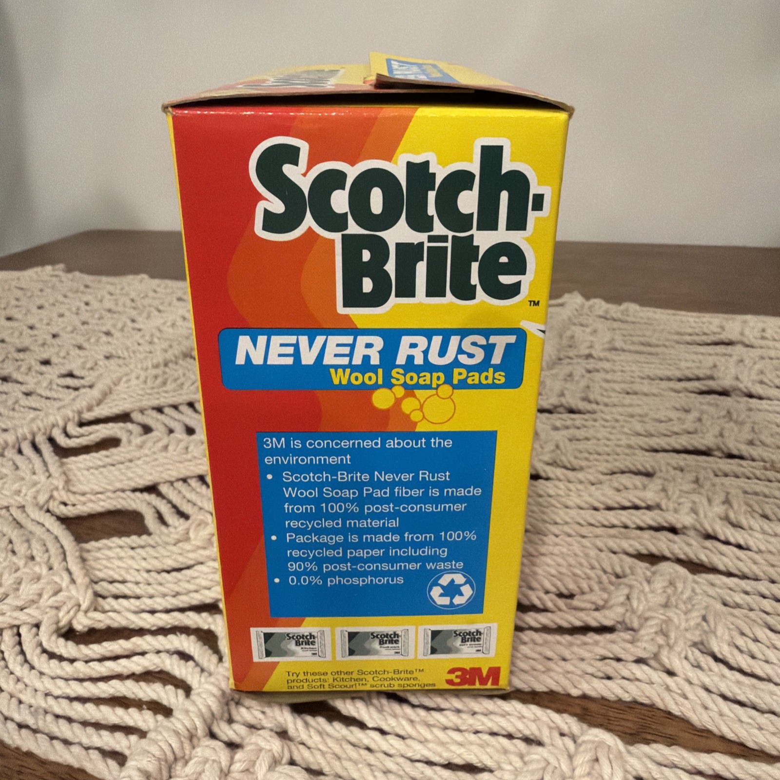 Scotch-Brite Wool Soap Pads 5 Pack Never Rust Scrubbing Movie TV Prop 1992