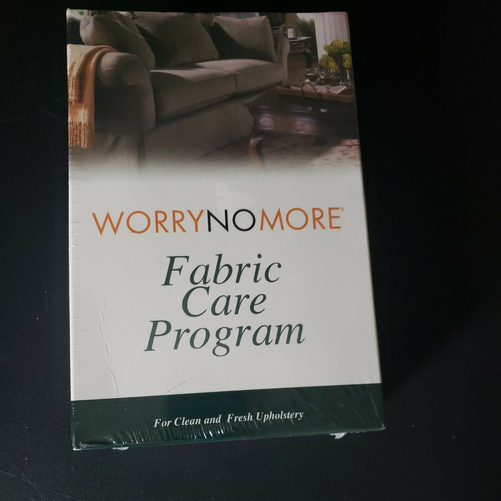 Worry No More Fabric Care Program Clean Fresh Uphostery Cloth New Sealed