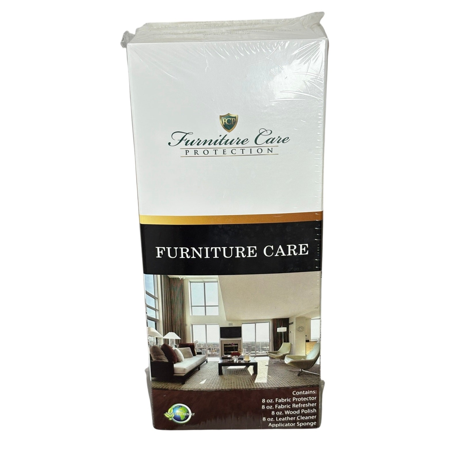NEW Furniture Care Protection Kit Sealed In Box Leather Wood Fabric 5 Piece Set