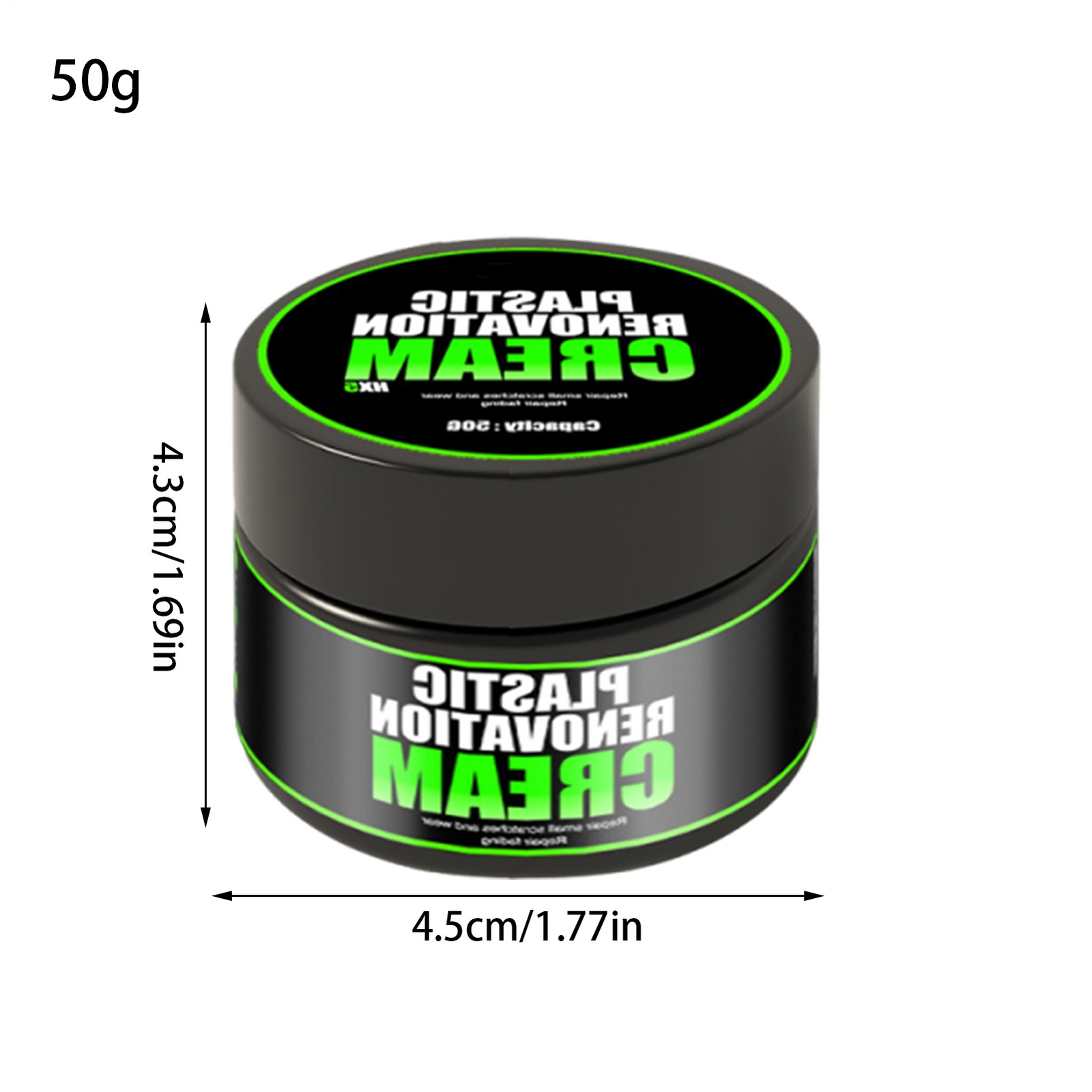 Car Plastic Restorer Black Gloss Polish Repair Coating Plastic Auto Cleaning