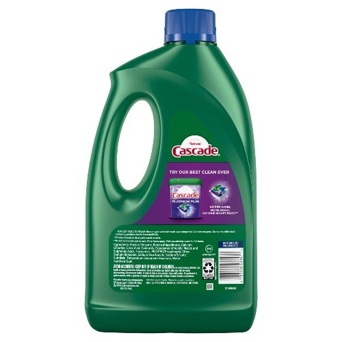 Cascade Citrus Breeze Complete Dishwasher Detergent Gel 75oz with Dawn Fights