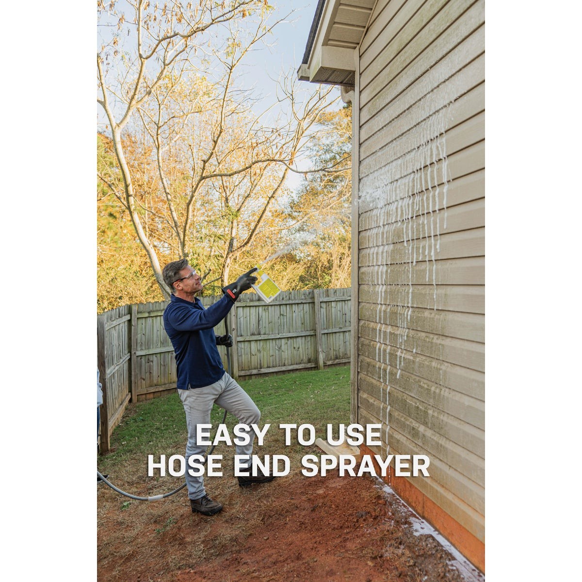 Spray & Forget 32 Oz. Hose End Sprayer House & Deck Outdoor Cleaner SFDHEQ06