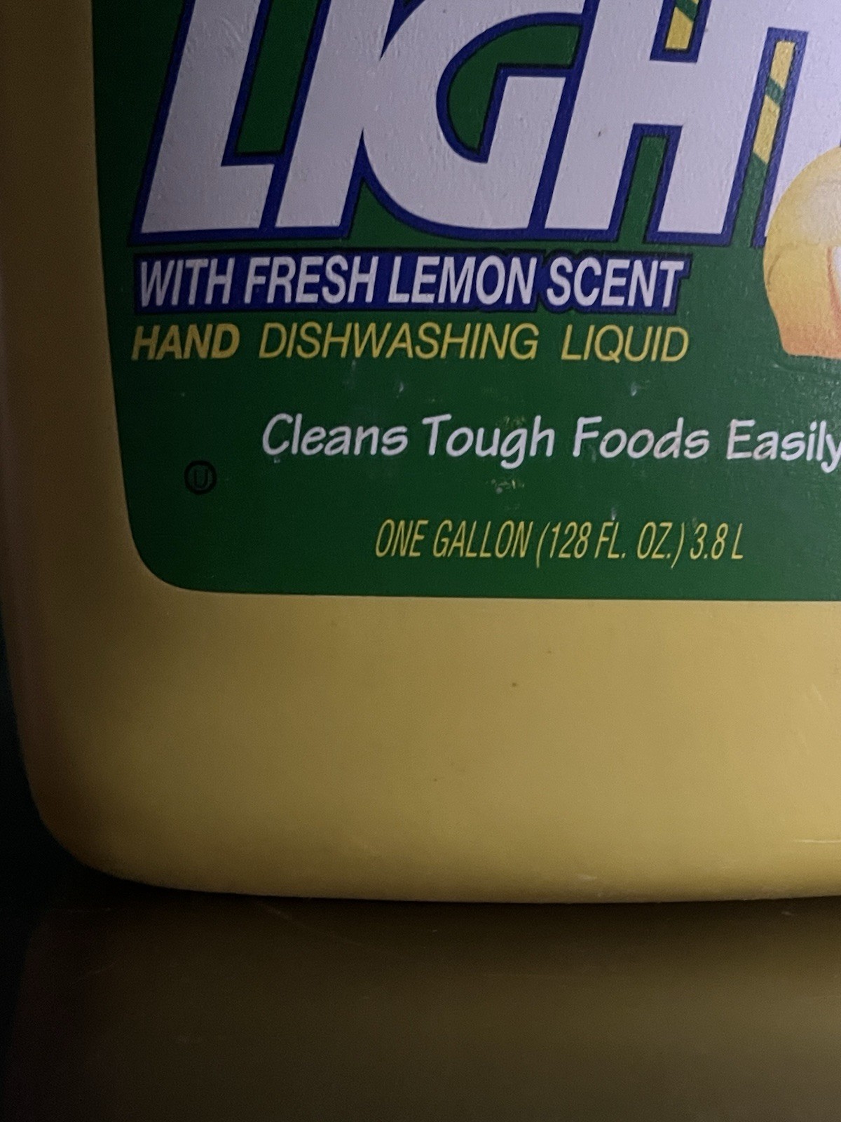 Sunlight sun light Dish Detergent Liquid Lemon scent 128 oz 70% Full