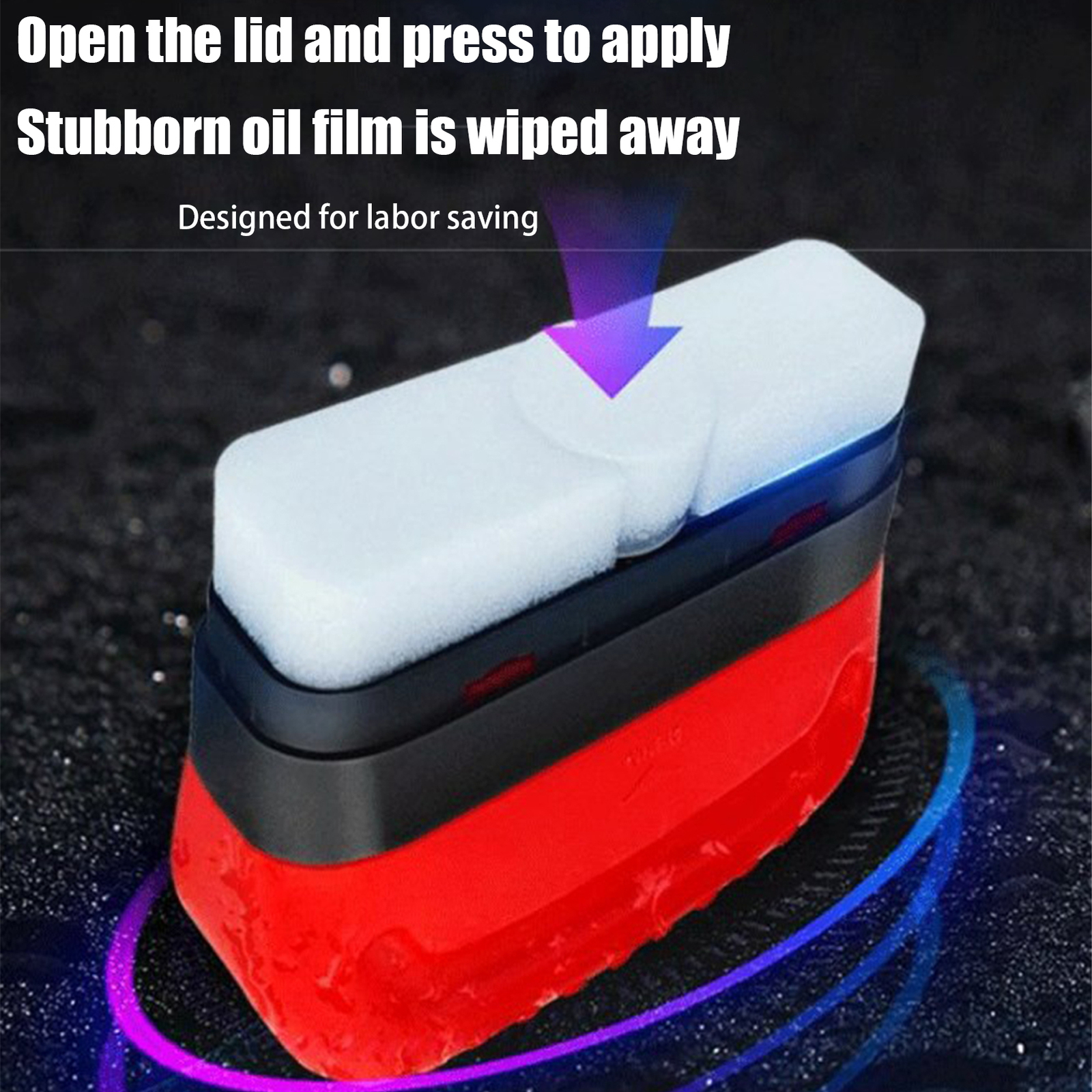 120ml Car Automotive Glass Oil Film Cleaner All-in-one Brush Removal Fluid