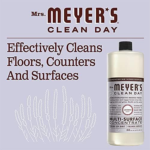 Mrs. Meyer’s Clean Day Multi-Surface Concentrate Bottle, Lavender Scent 32 Fl Oz