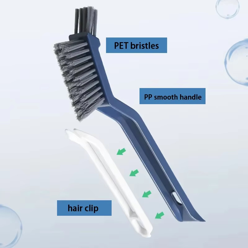 Effective Cleaning Brush for Corners and Gaps – 2-In-1 Multipurpose Bathroom and