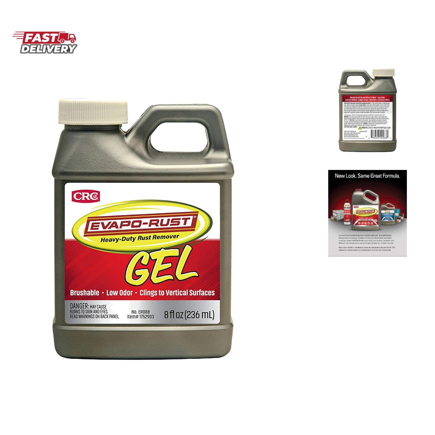 CRC Gel Rust Remover, 8 oz Bottle