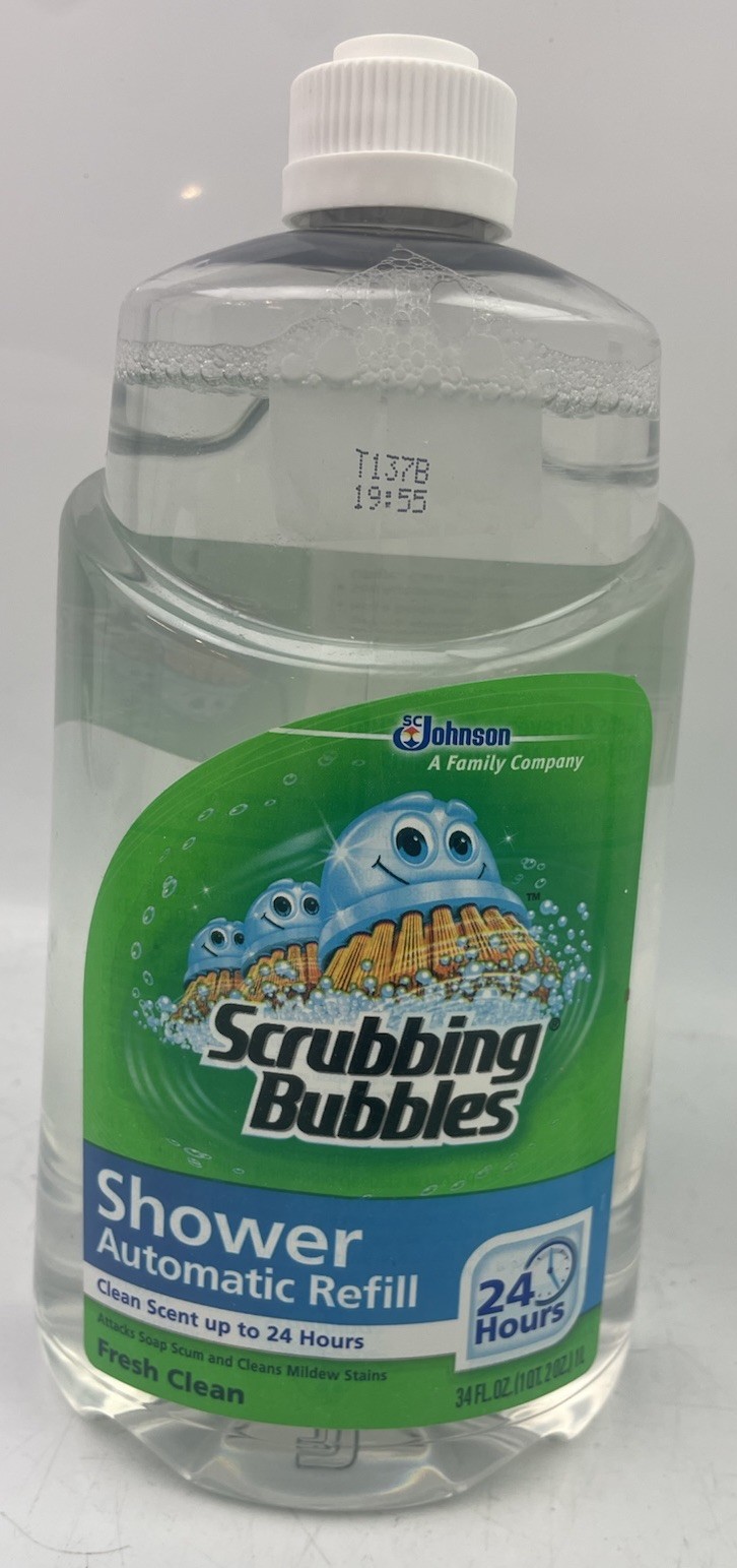 ⭐ Scrubbing Bubbles Automatic Shower Cleaner Refill 34oz Lot Of 3 – BRAND NEW ⭐