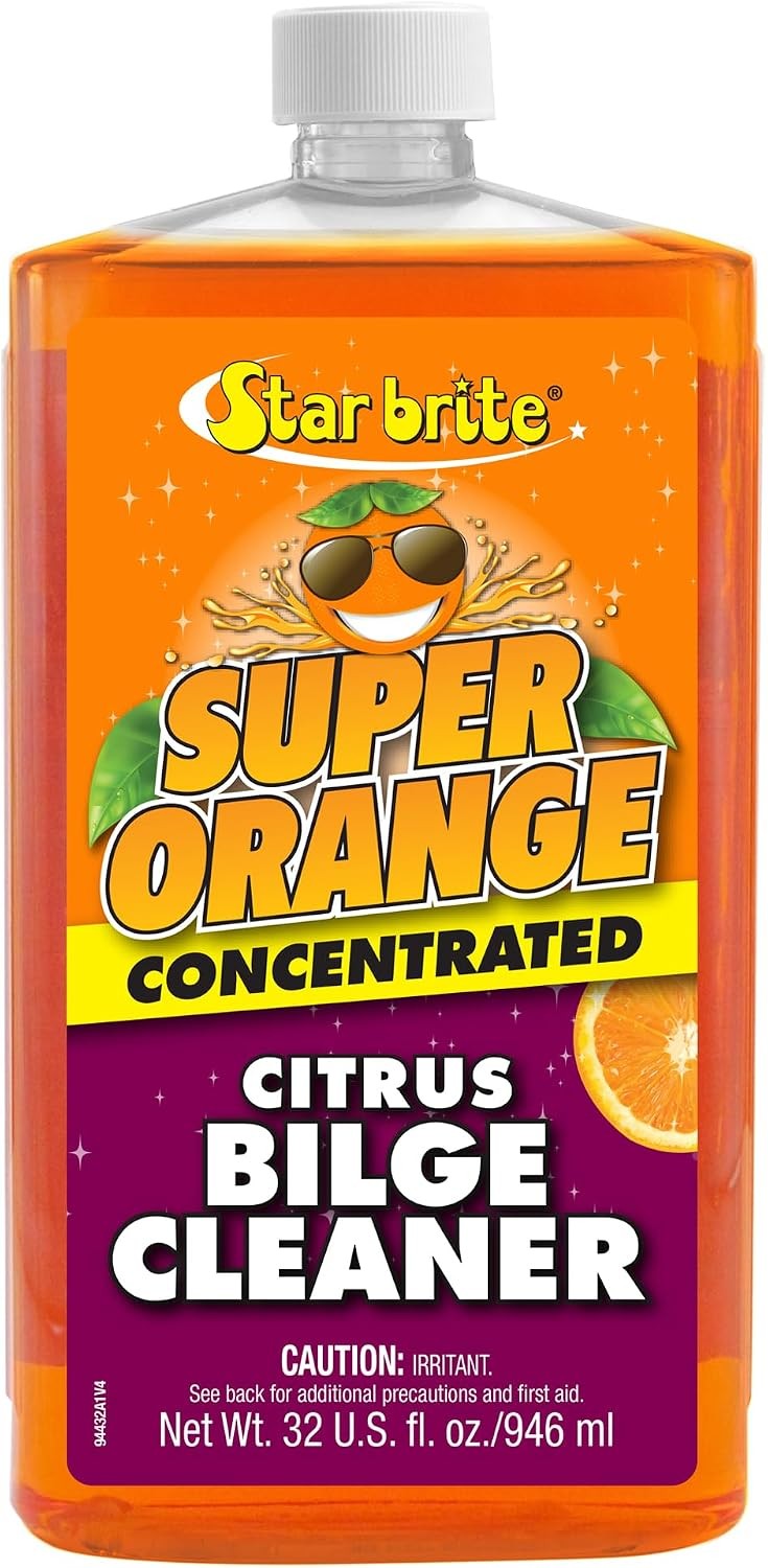 BRITE Super Orange Citrus Bilge Cleaner – Simple & Easy to Use – Pour In, Run Bo