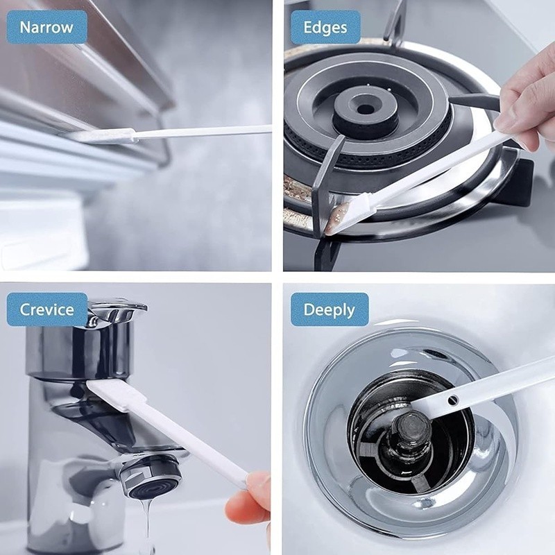 Crevice Cleaning Tool Microfiber Brushes Toilet Kitchen Narrow Gaps 60 Pack New