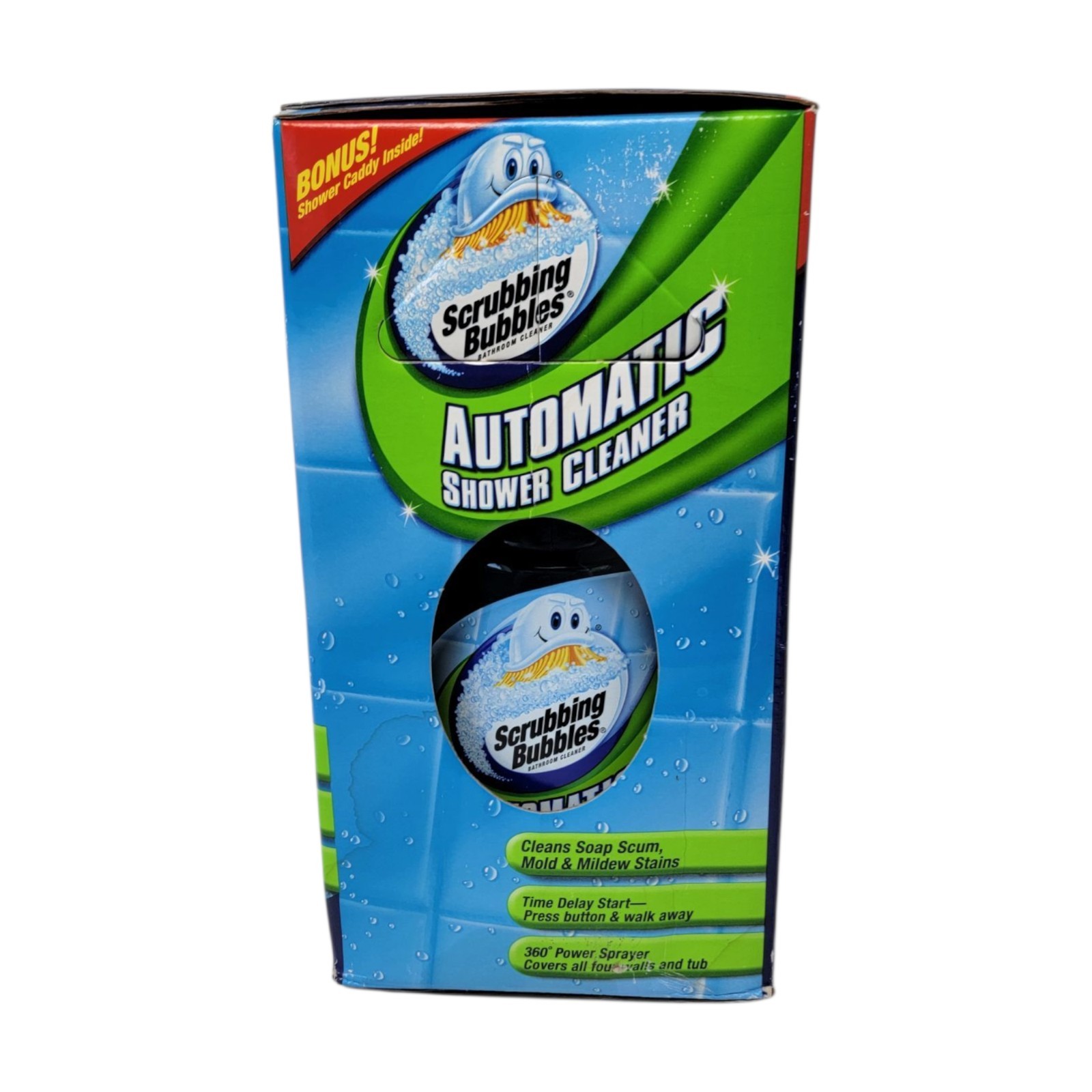 Scrubbing Bubbles Automatic Shower Cleaner Kit 2 Refills Shower Caddy READ New