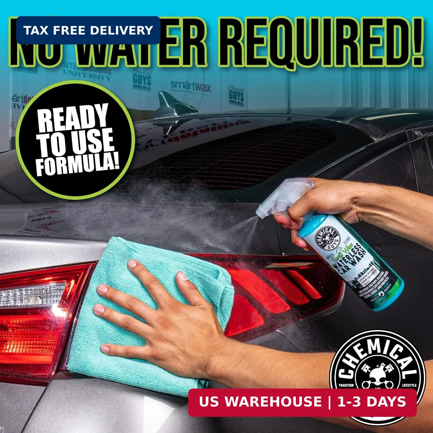 Chemical Guys, Swift Wipe Waterless Car Wash Spray, High Lubrication, 16 oz | Sp