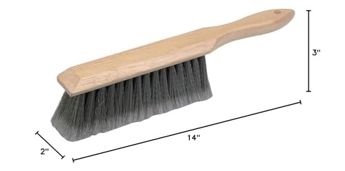 7″ Bench Brush Shop Brush, Dust Brush for Car or Home Or Workshop
