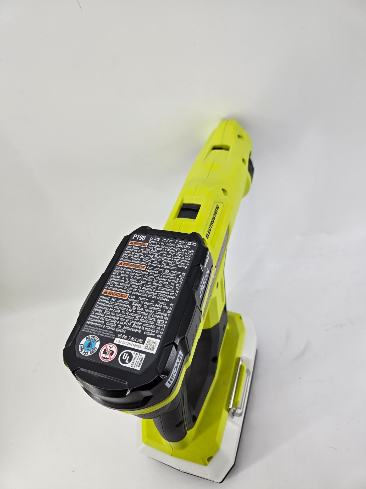 Ryobi PSP02K 18V ONE+ Handheld Electrostatic Sprayer w/ 2Ah Battery NO CHARGER