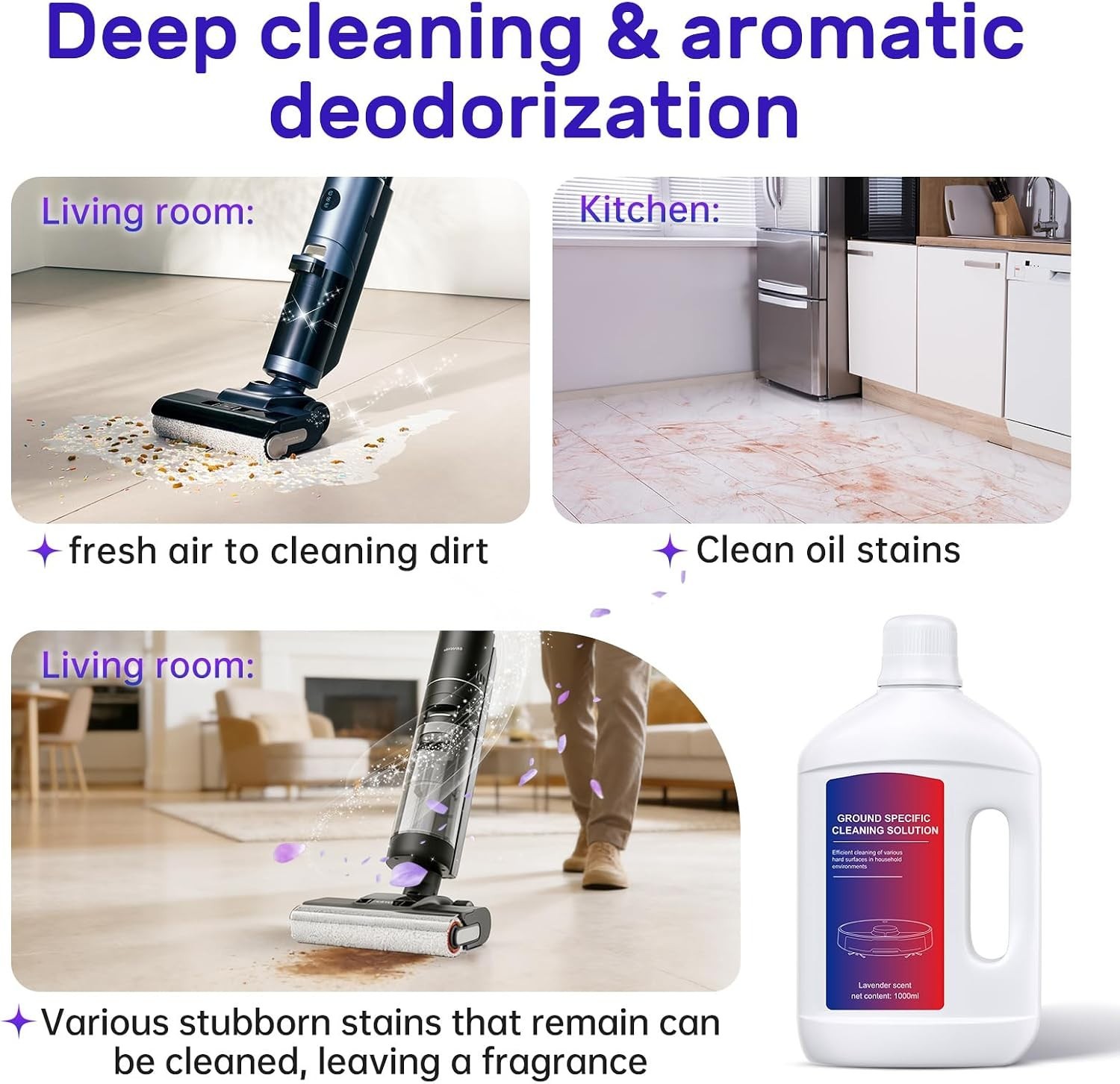Compatible with Dreame Vacuum – Lavender Cleaning Solution