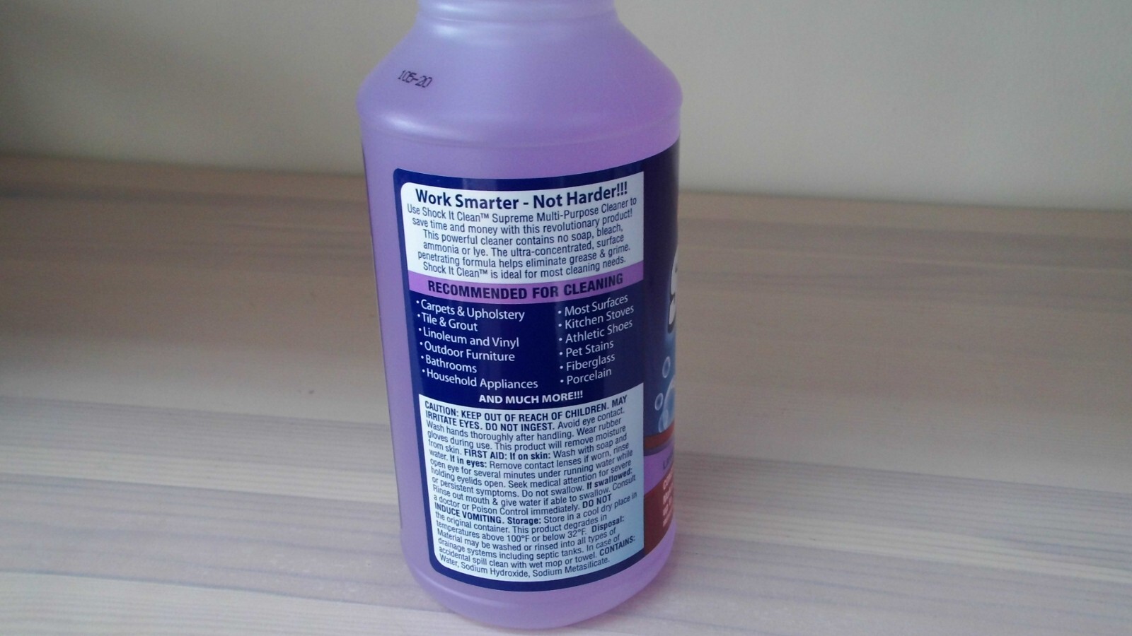 Prof Amos Shock It Clean Multipurpose Cleaner 32 oz. Concentrate Lavender Mint
