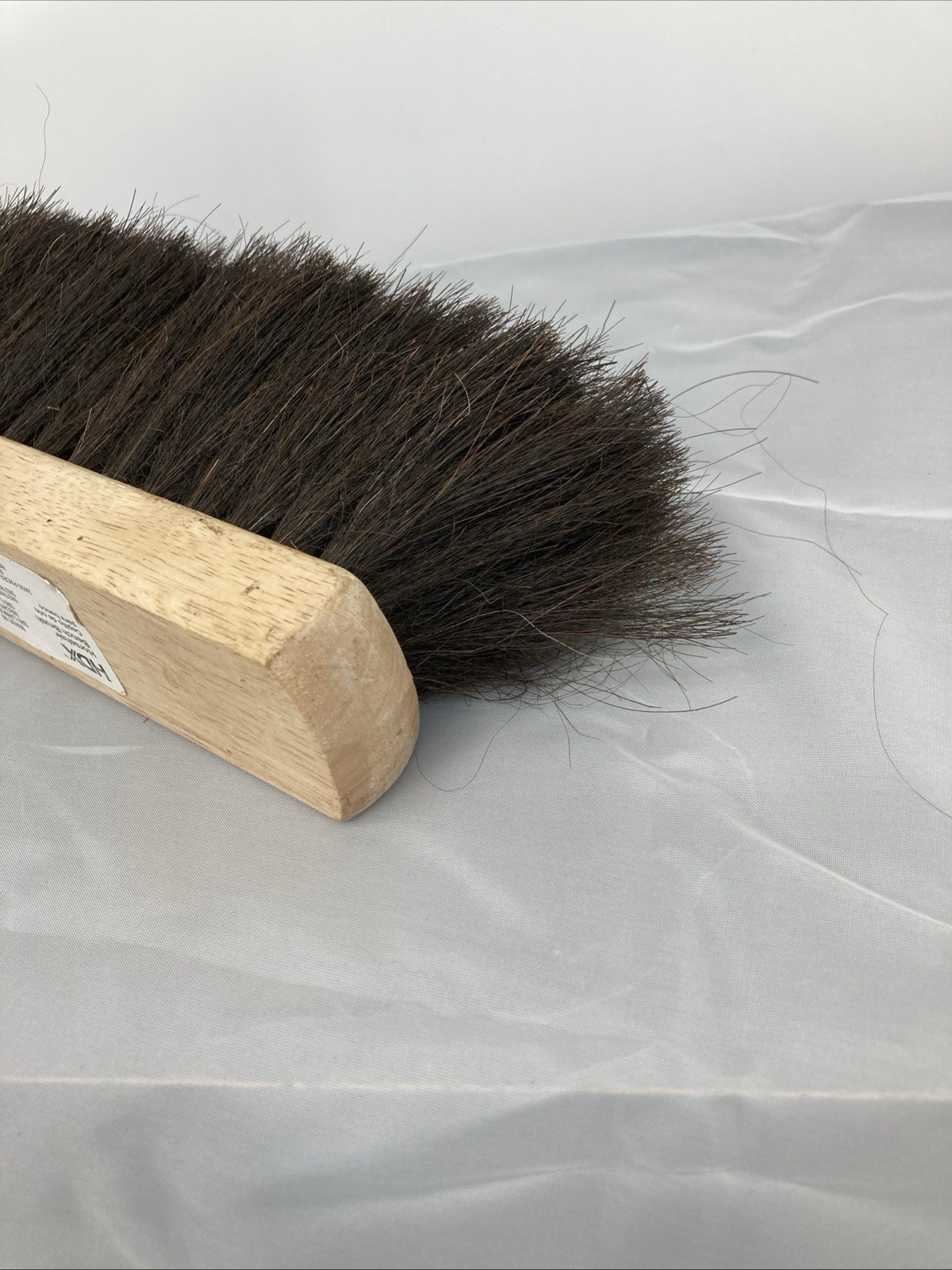 HDX 13.5 in. Wooden Handle 8 in. Horsehair Bench Brush -Flared Design 2-1/2 in