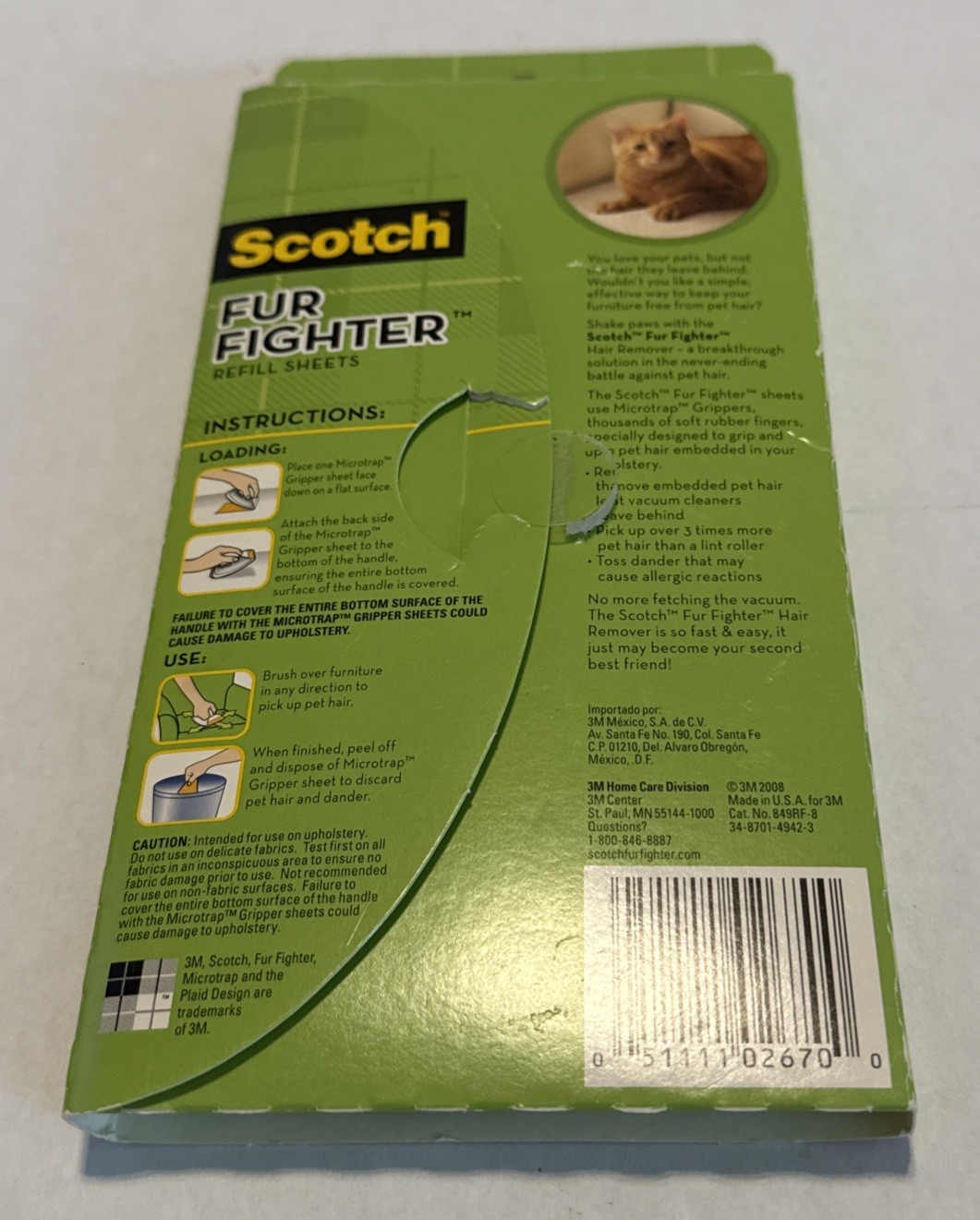 Scotch-Brite 849RF-8 Pet Hair Remover Refill Sheet 849RF-8SB 8 Count + Extra
