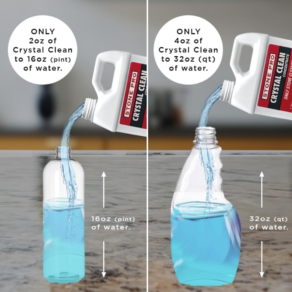 Stonepro Crystal Clean 32 Fl Oz Multi Surface Cleaner Streak Free Ph Neutral