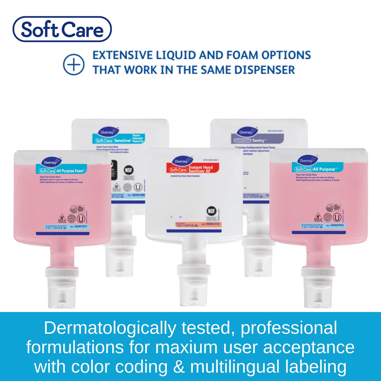 Diversey Soft Care Sensitive Foam Handwash For Intellicare Dispensers,
