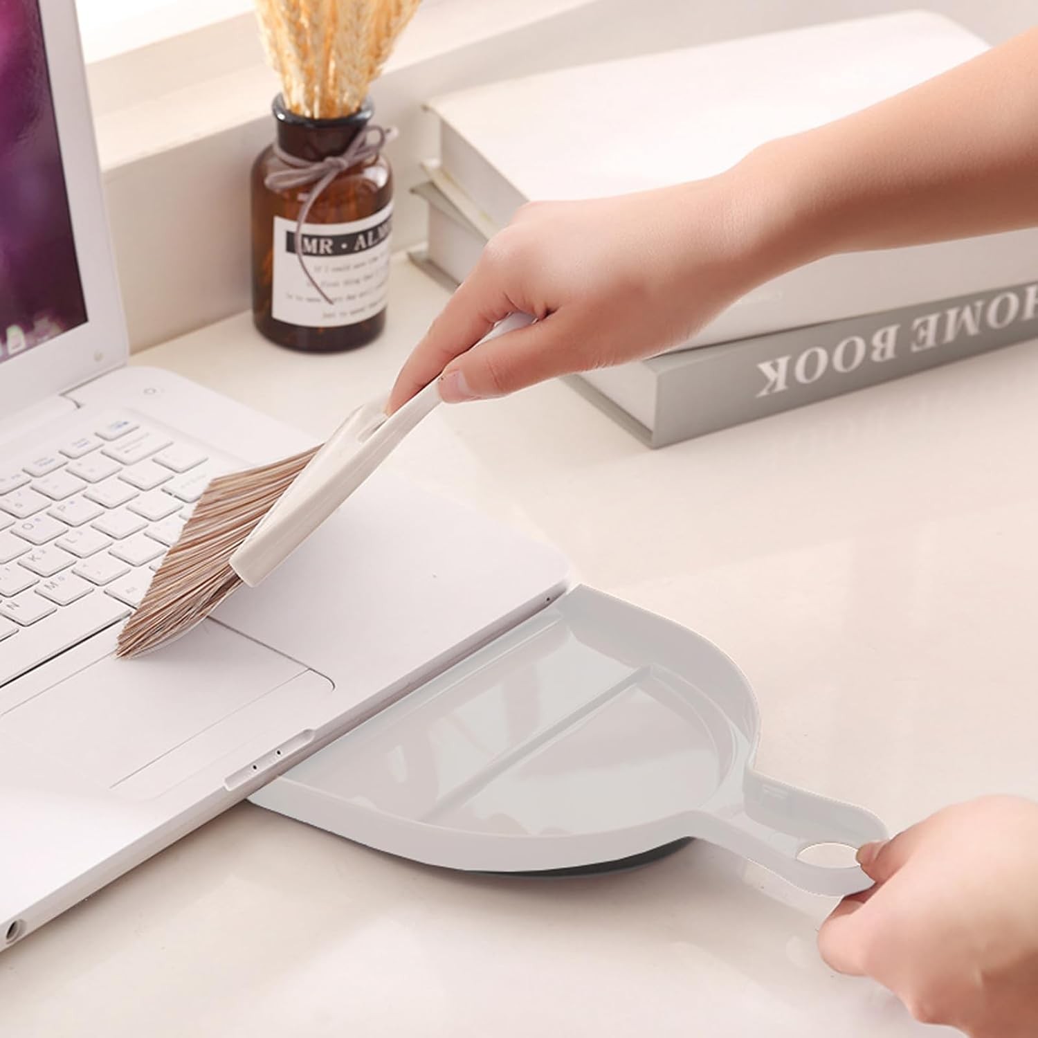 Mini Broom and Dustpan Set Hand Broom with Dustpan Portable Housekeeping