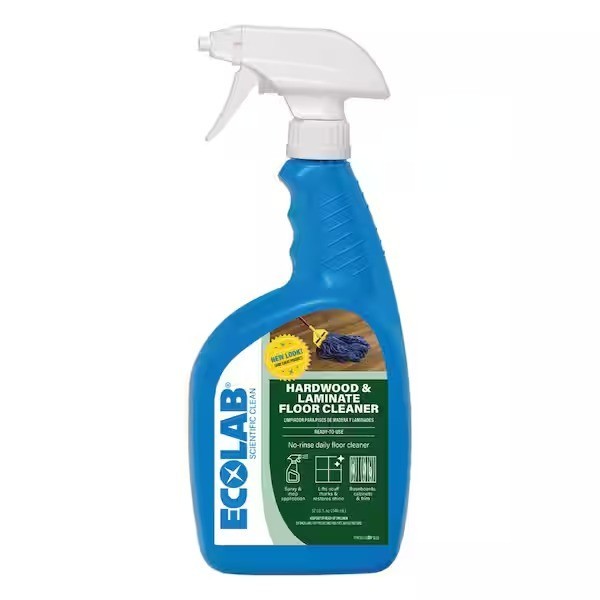 ECOLAB 32 oz. Hardwood and Laminate Floor Cleaner for Multi Surface Ready to Use