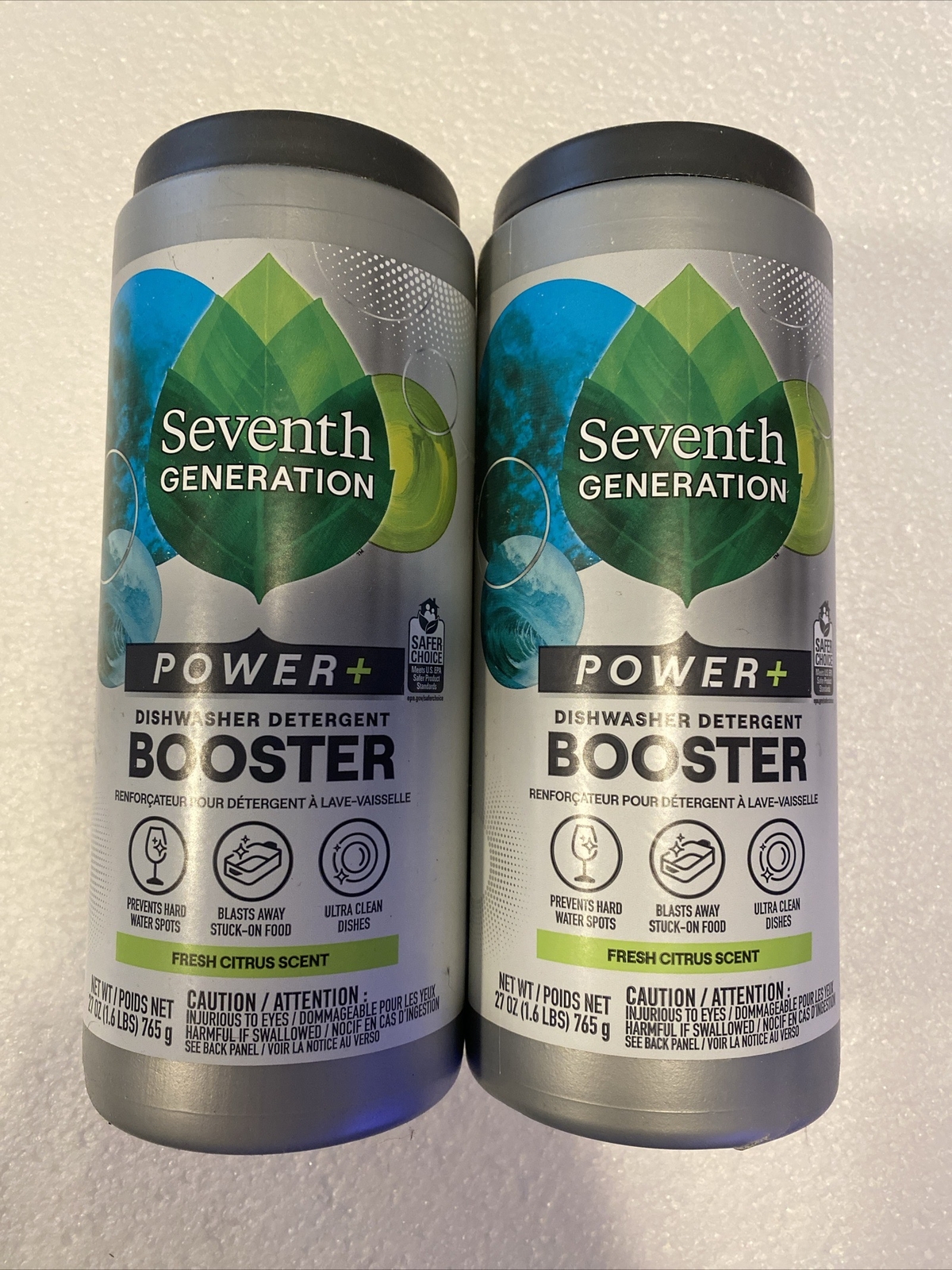 Seventh Generation Power + Dishwasher Detergent Booster Powder Lot Of 2