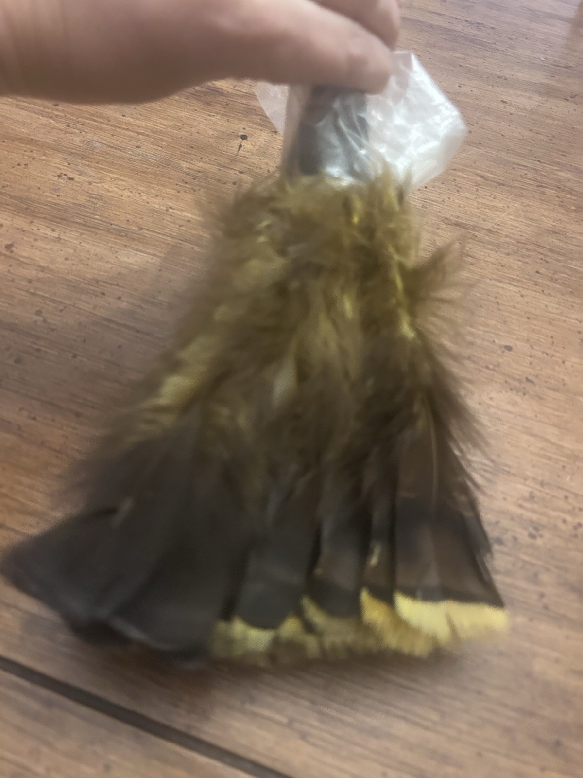 14in Ostrich Feather Duster Durable Dust Collecting Cleaning Tool In Wool US