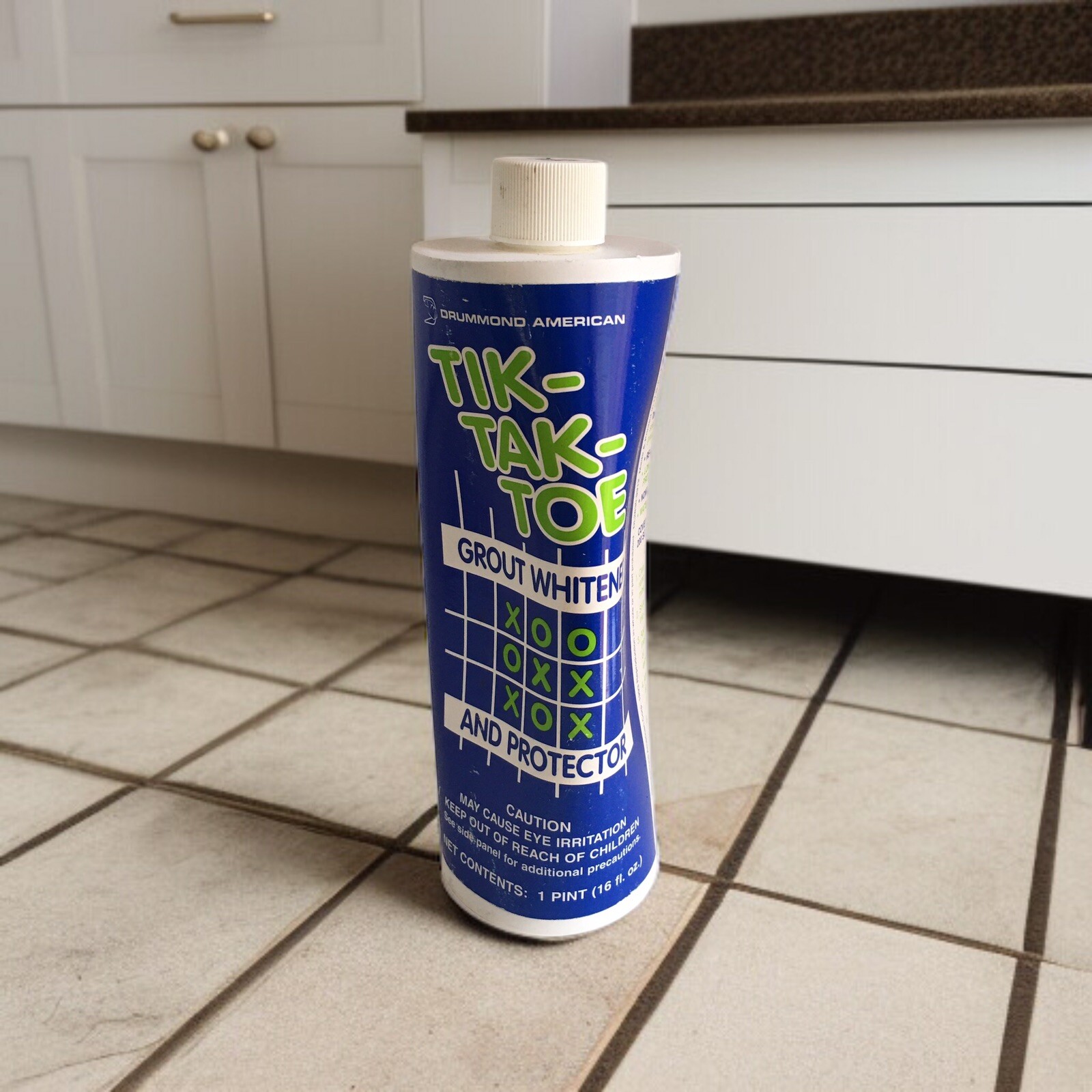 1993 Tik-Tak-Toe Grout Whitener & Protector by DRUMMOND AMERICAN 16 fl oz SEALED