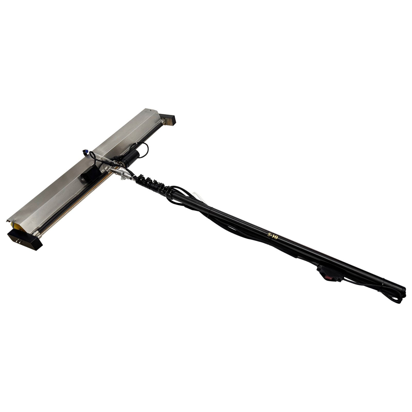 Electric Solar Panel Cleaner 5m Roller Brush Photovoltaic Scrubbing Tool 110V