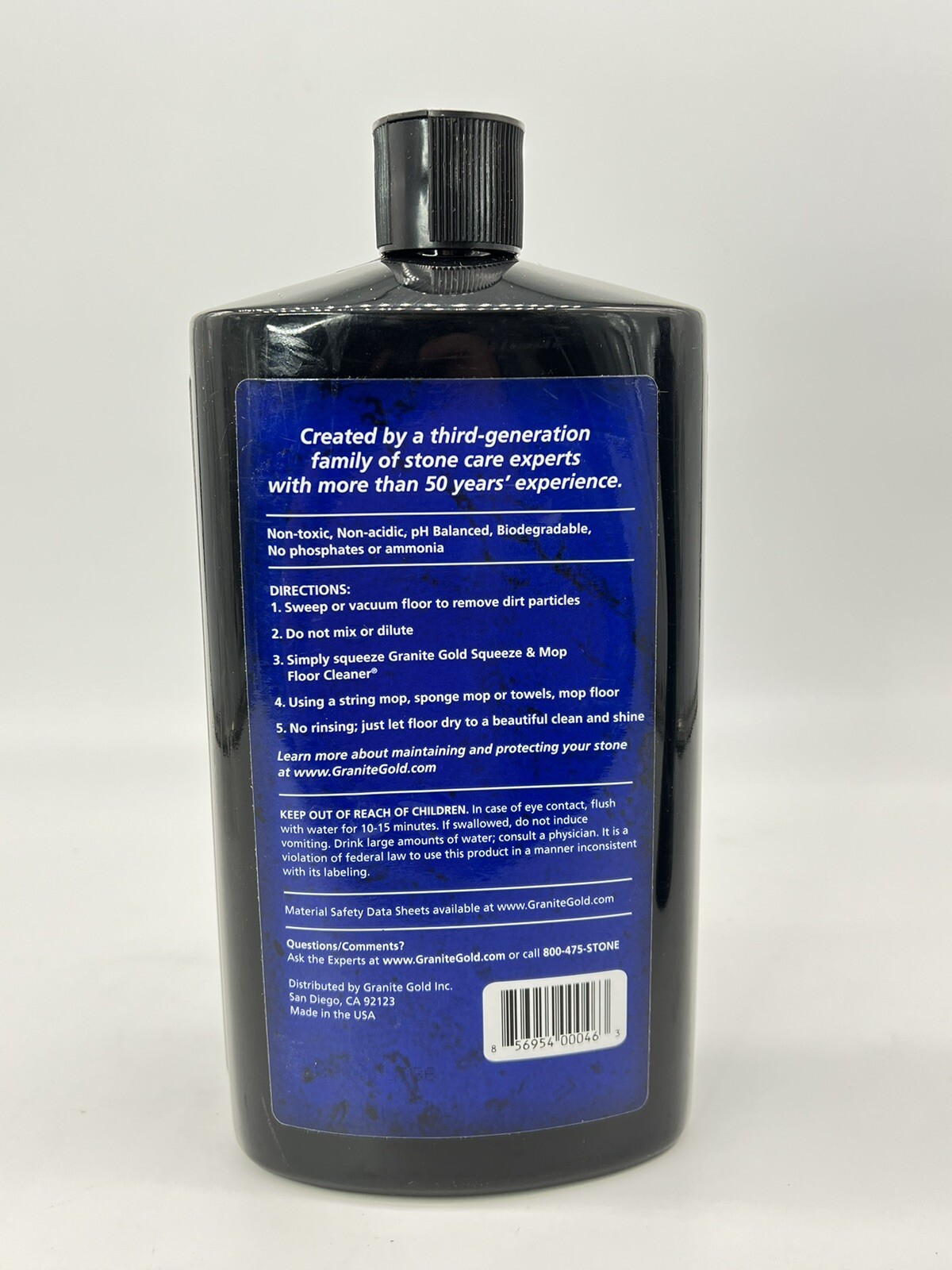 Granite Gold Liquid Squeeze Mop Floor Cleaner 32 oz. Lot Of 2 Bottles