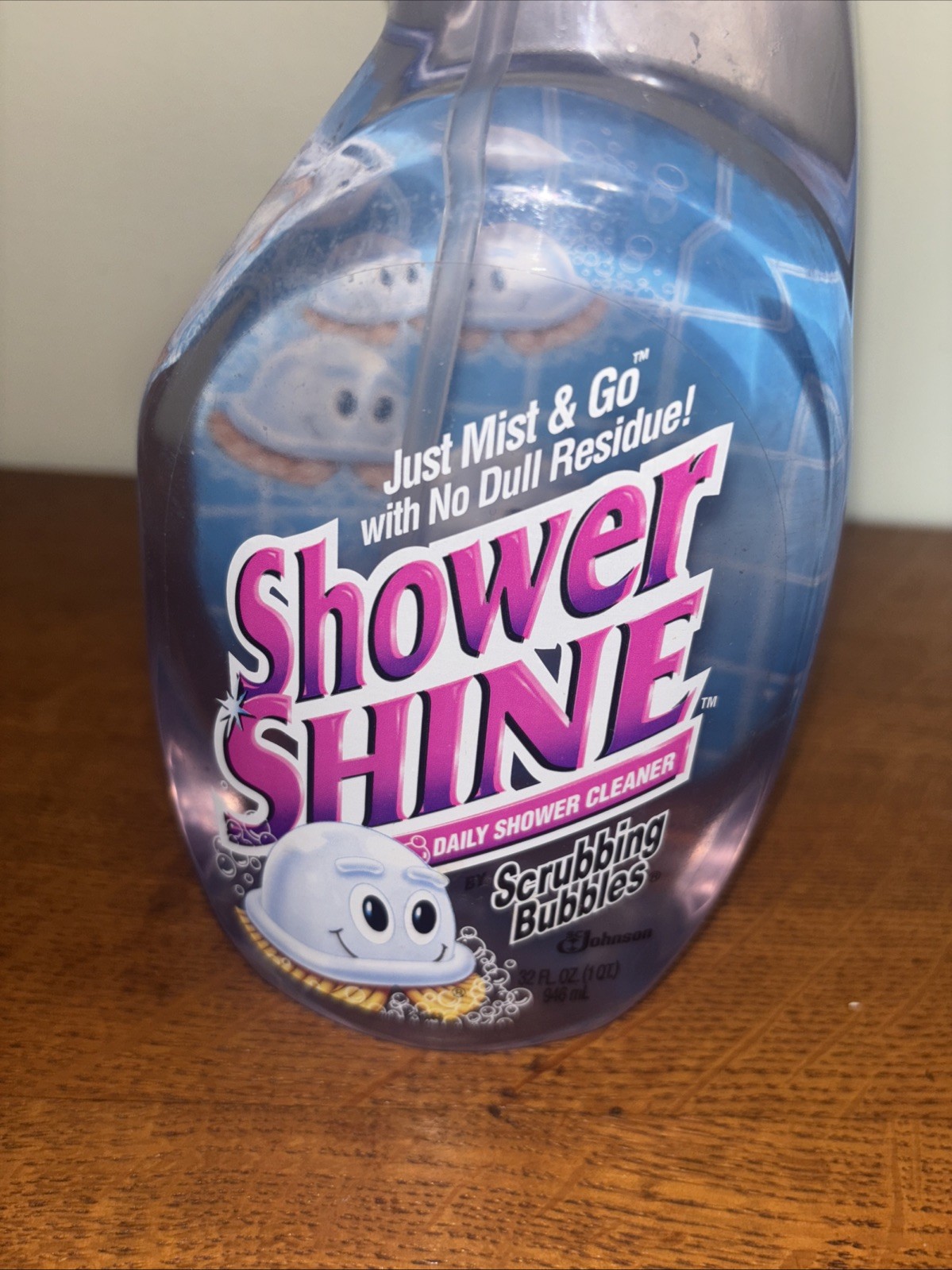 1998 Scrubbing Bubbles Shower Shine Discontinued 90s Movie Prop Retro Cleaning