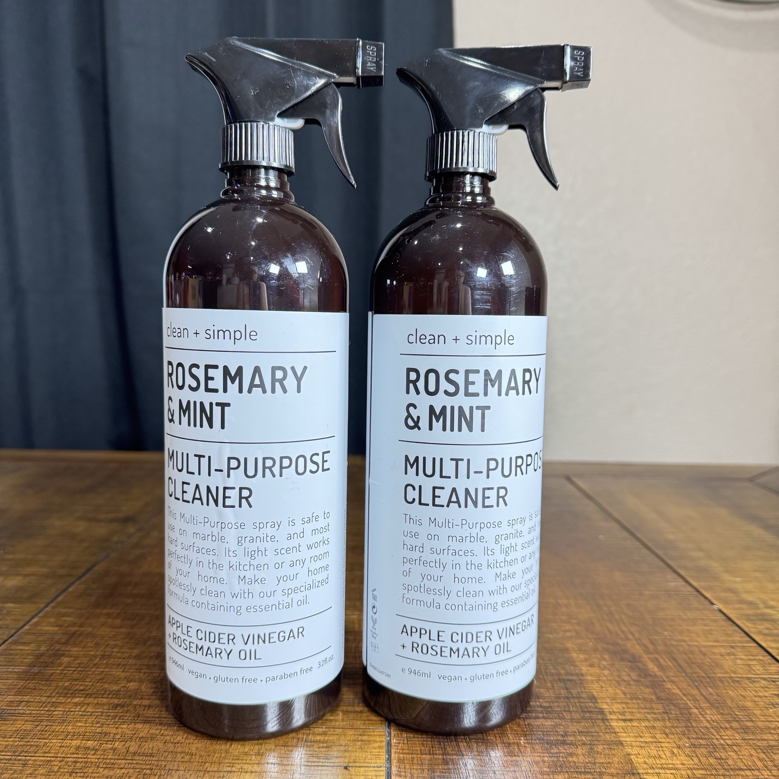 CLEAN + SIMPLE ~ ROSEMARY MINT Kitcchen Multi-purpose Cleaner Odor Deodorizer