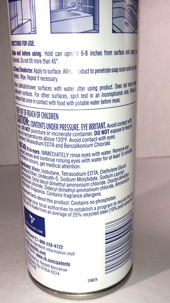 Lysol brand new day bathroom shower foamer Mango/Hibiscus Scent 19 oz-SHIP N 24H