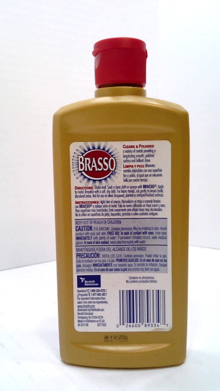 ✅ BRASSO~Metal Surface Polish~8 oz Bottle