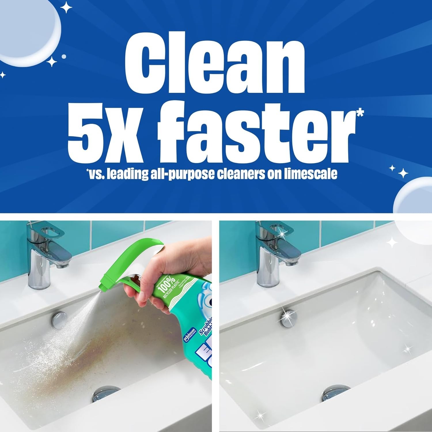 Scrubbing Bubbles Fast-Acting Foam Bathroom Cleaner – Shower & Tile, 32oz
