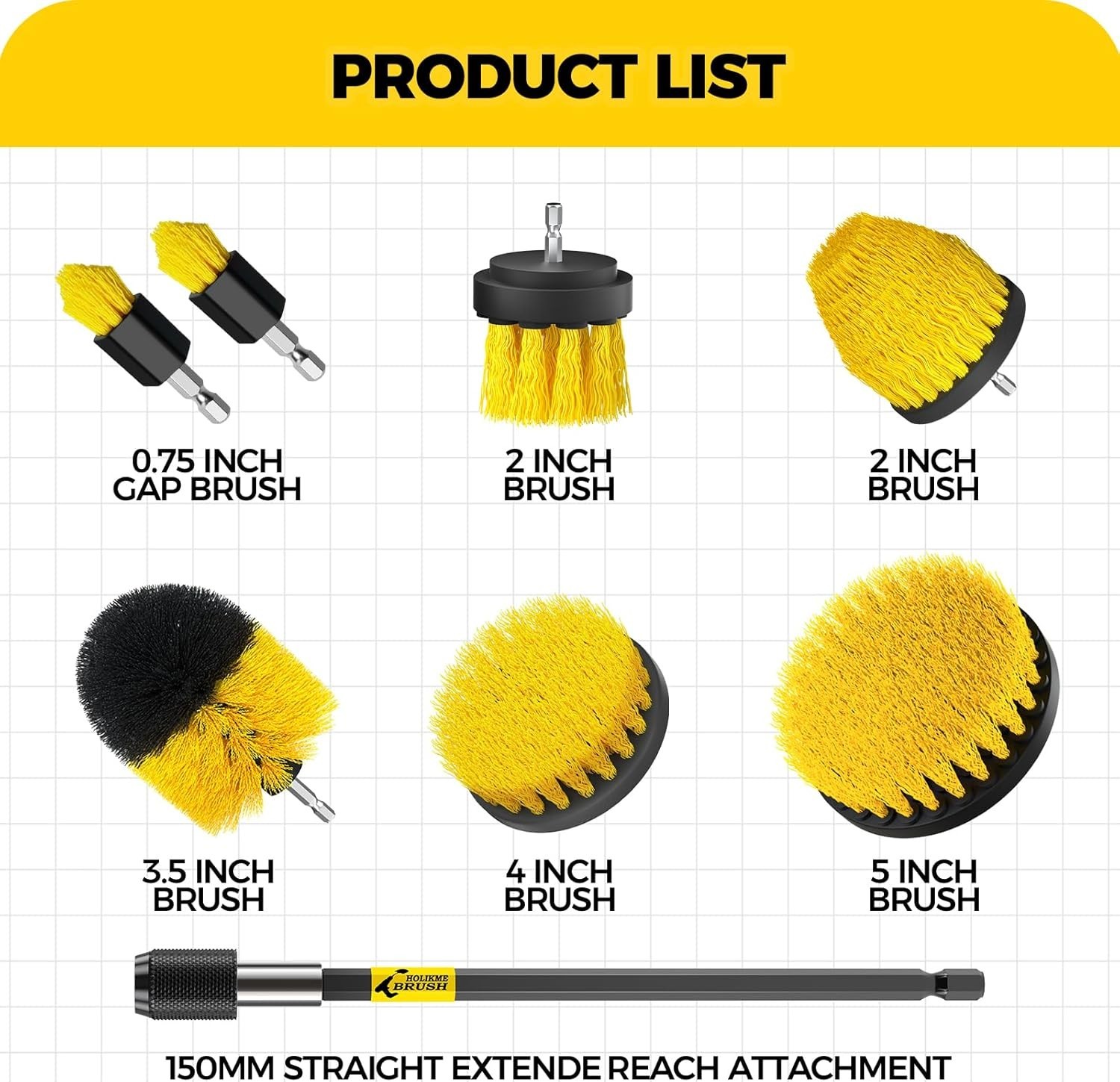 Versatile 8-Piece Drill Brush Set – Ultimate Power Scrubbing Tool for Your Home