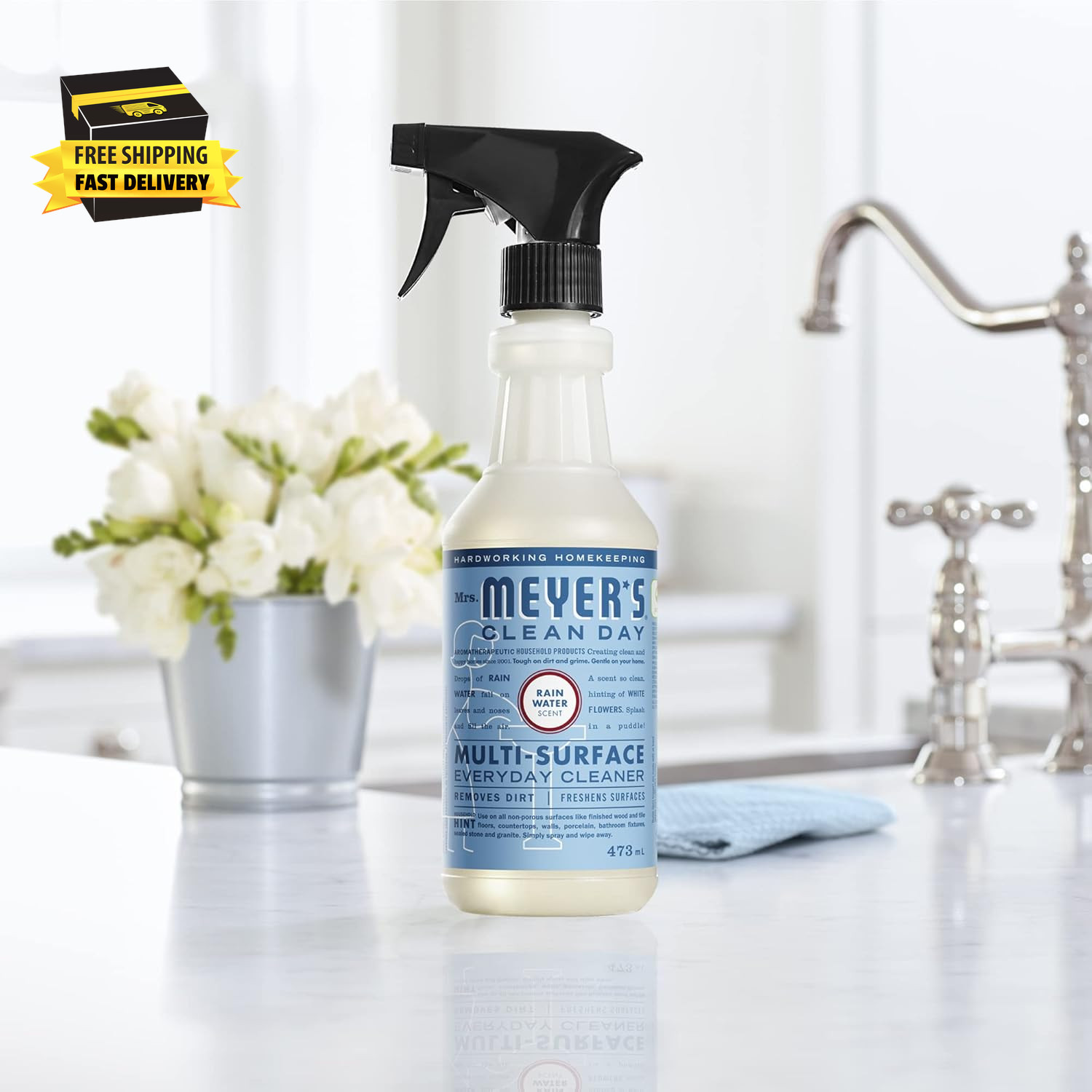 CLEAN DAY Multi-Surface Everyday Cleaner, Rain Water Scent, 16 Ounce Bottle ⭐️⭐️