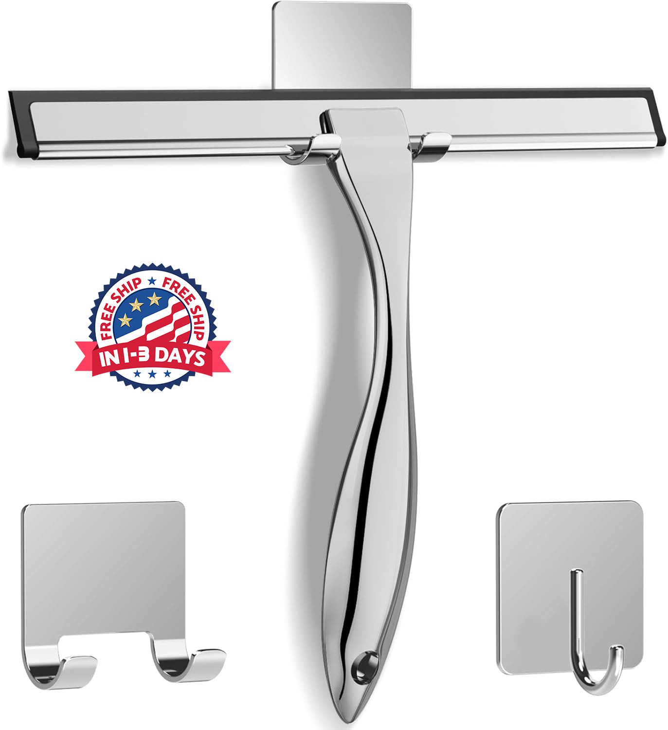 Puertas De Ventanas De Vidrio Con Escurridor De Ducha De Acero Inoxidable De 10″