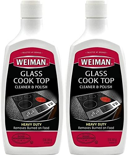 Weiman No Scratch Induction Glass Ceramic Stove Cooktop Cleaner & Polish, 20 oz