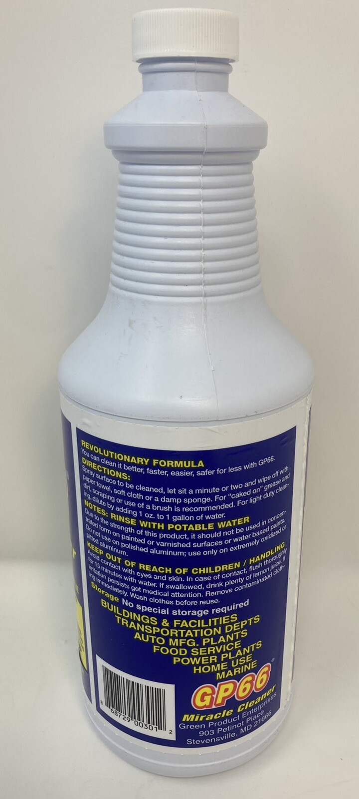 NEW GP66 Concentrated All Purpose Miracle Cleaner 32 oz Bottle Biodegradable