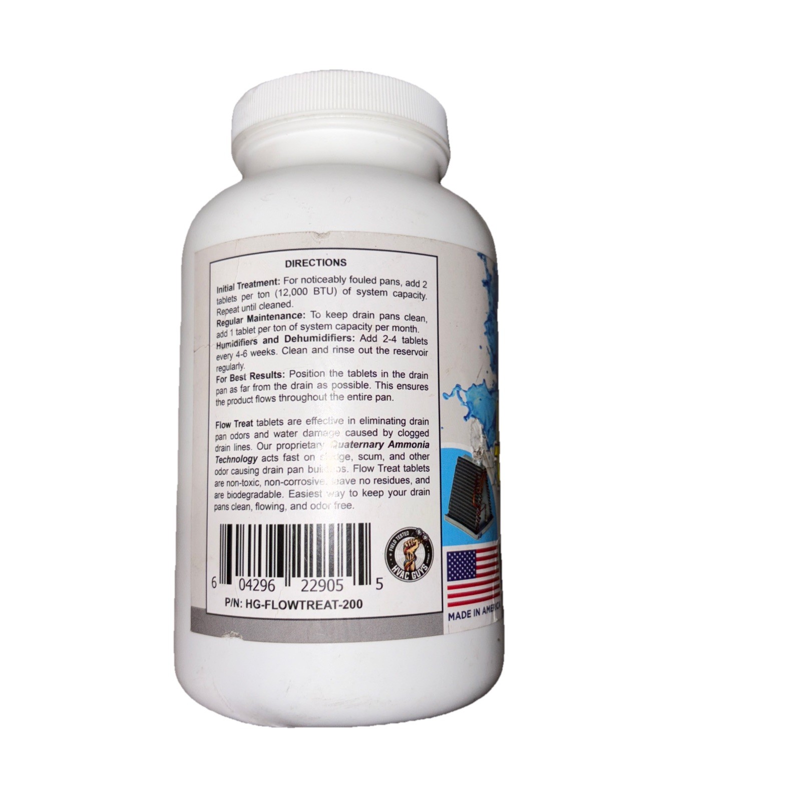 HVAC GUYS – Flow Treat Tabs – 200 Tablets | AC Drain Line Cleaner | Prevents …