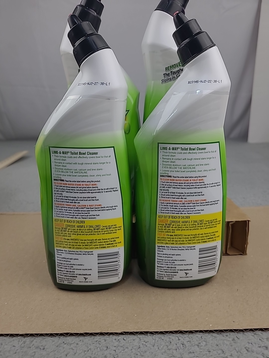 4x BIG 24 oz Lime-A-Way Thick Gel Formula Toilet Bowl Cleaner Rust —